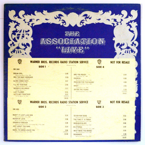 The Association (2) : "Live" (2xLP, Album, Promo, Gat)