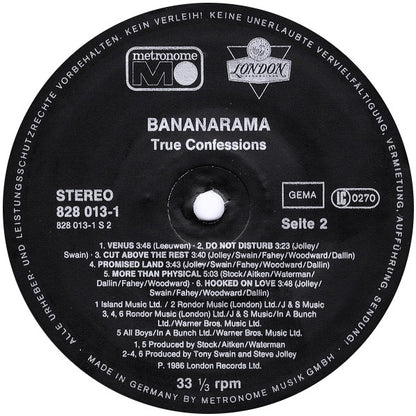 Bananarama : True Confessions (LP, Album)