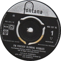 The Blue Diamonds : I'm Forever Blowing Bubbles (7")