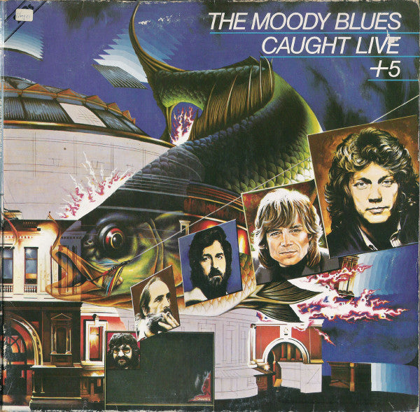 The Moody Blues : Caught Live +5 (2xLP, Album, Gat)