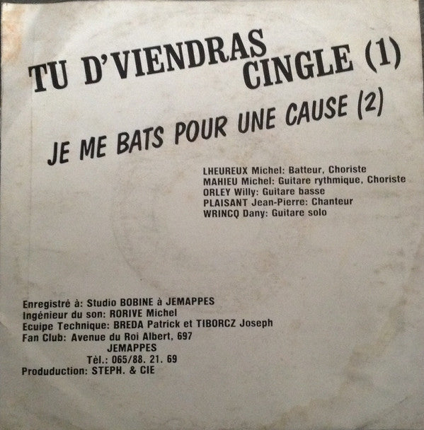 St. Aliano : Tu D'Viendras Cingle (7")