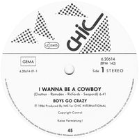 Boys Go Crazy : I Wanna Be A Cowboy (12", Maxi)