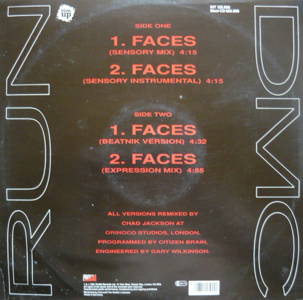 Run-DMC : Faces (Chad Jackson Remix) (12")