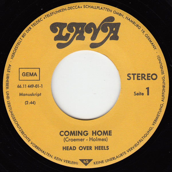 Head Over Heels (4) : Coming Home (7", Single)