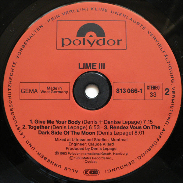 Lime (2) : Lime 3 (LP, Album)