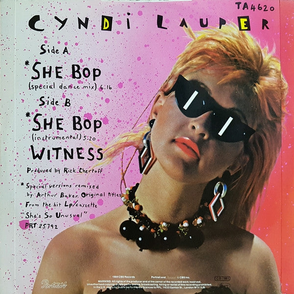 Cyndi Lauper : She Bop (12")