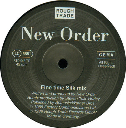 Neworder* : Fine Time (Remix) (12")