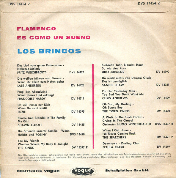 Los Brincos : Flamenco (7", Single)