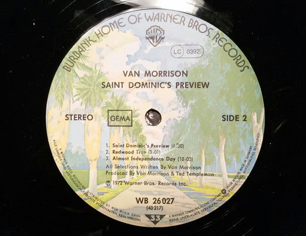 Van Morrison : Saint Dominic's Preview (LP, Album, RE)