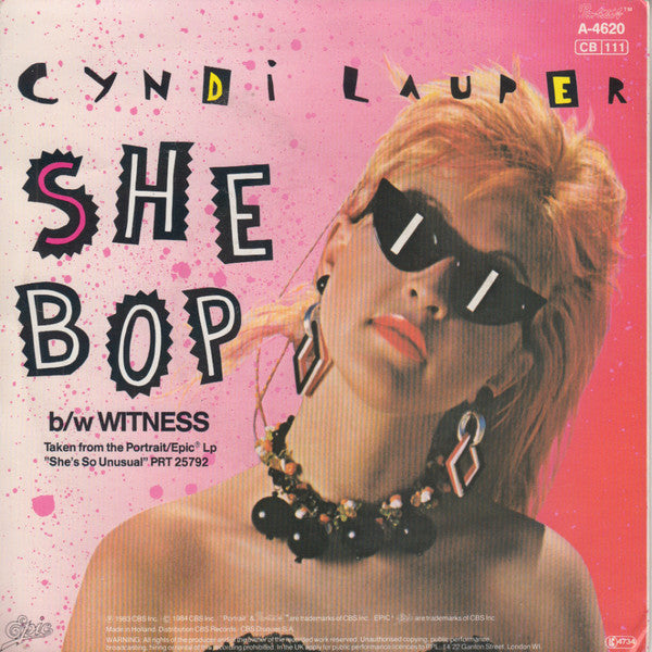 Cyndi Lauper : She Bop (7", Single)
