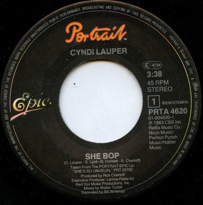 Cyndi Lauper : She Bop (7", Single)