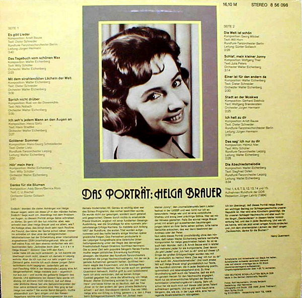 Helga Brauer : Das Porträt: Helga Brauer (LP, Comp)