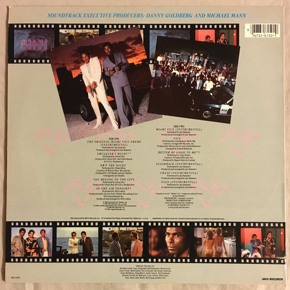 Various : Music From The Television Series "Miami Vice" (LP, Comp, PRC)