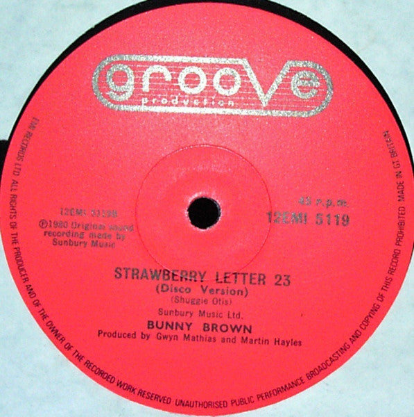 Bunny Brown : Strawberry Letter 23 (12")