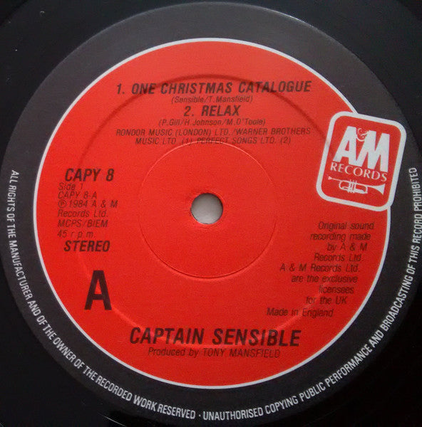 Captain Sensible : One Christmas Catalogue (12", Ltd)