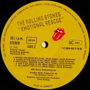 The Rolling Stones : Emotional Rescue (LP, Album)