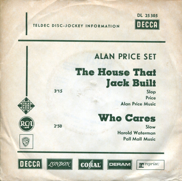 Alan Price Set* : The House That Jack Built (7", Single, Promo)