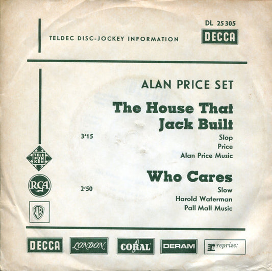 Alan Price Set* : The House That Jack Built (7", Single, Promo)