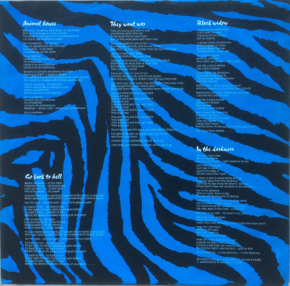 U.D.O. (2) : Animal House (LP, Album)