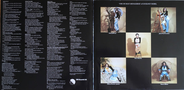 Cockney Rebel : The Human Menagerie (LP, Album, RP, Gat)