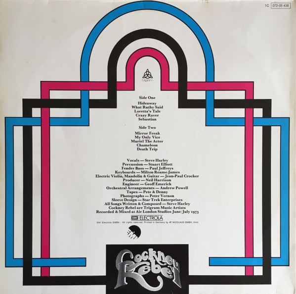 Cockney Rebel : The Human Menagerie (LP, Album, RP, Gat)