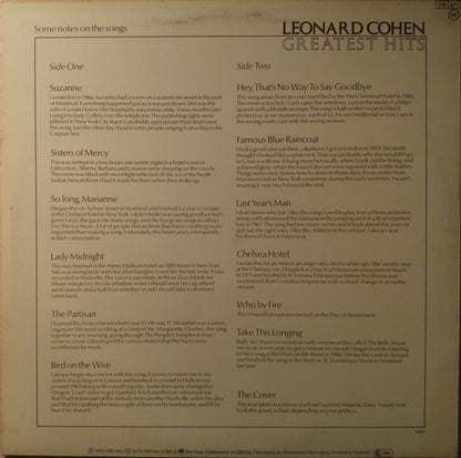 Leonard Cohen : Greatest Hits (LP, Comp)