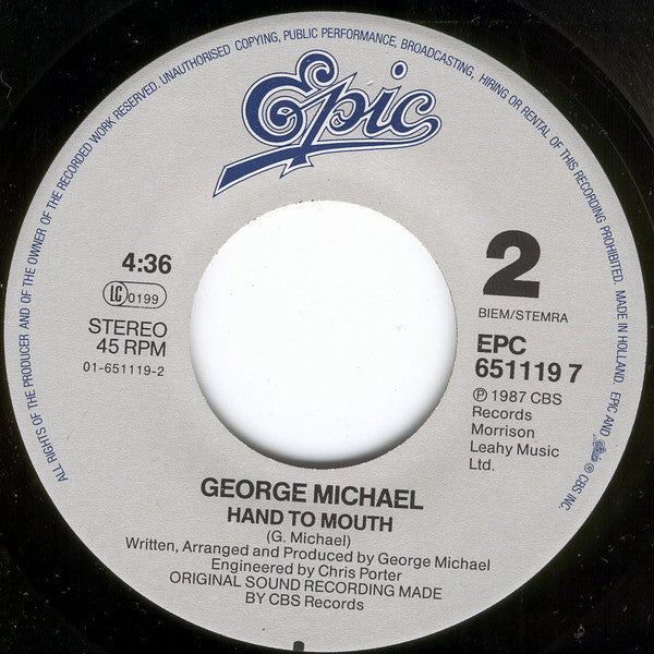 George Michael : Faith  (7", Single)