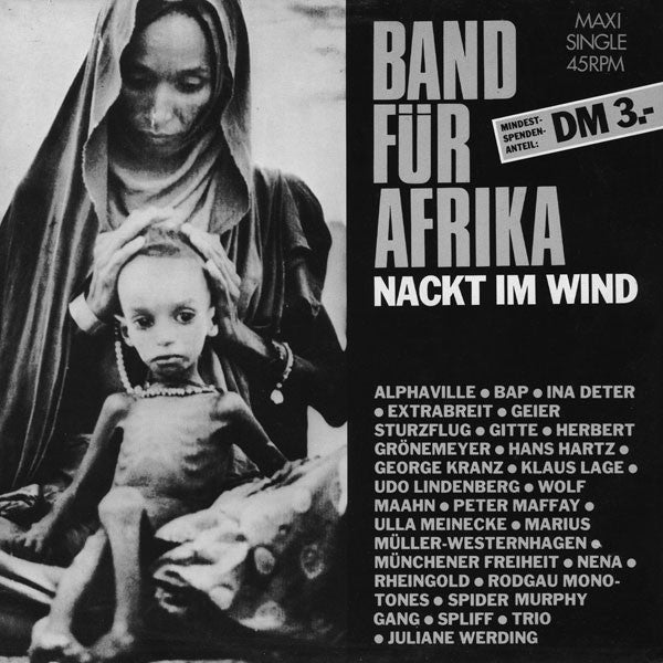 Band Für Afrika : Nackt Im Wind (12", Maxi)