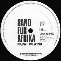 Band Für Afrika : Nackt Im Wind (12", Maxi)