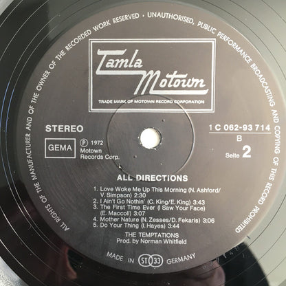 The Temptations : All Directions (LP, Album)