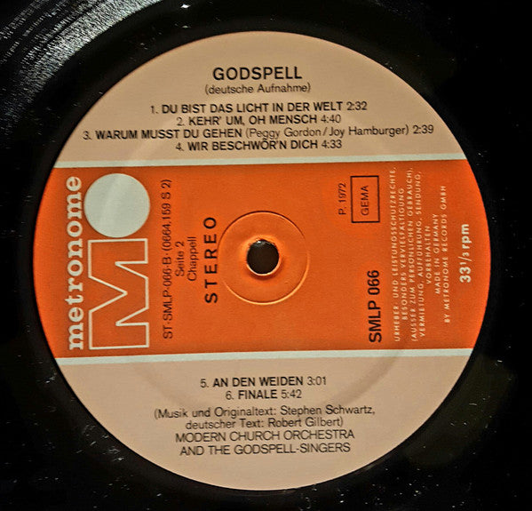 Modern Church Orchestra, The Godspell Singers : Godspell (LP, Album)