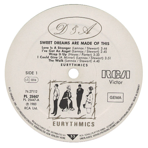 Eurythmics : Sweet Dreams Are Made Of This (LP, Album)