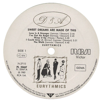 Eurythmics : Sweet Dreams Are Made Of This (LP, Album)