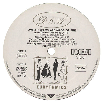 Eurythmics : Sweet Dreams Are Made Of This (LP, Album)