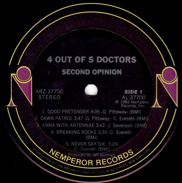 4 Out Of 5 Doctors : 2nd Opinion (LP, Album, Ter)