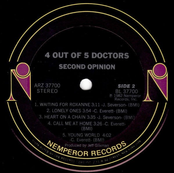 4 Out Of 5 Doctors : 2nd Opinion (LP, Album, Ter)
