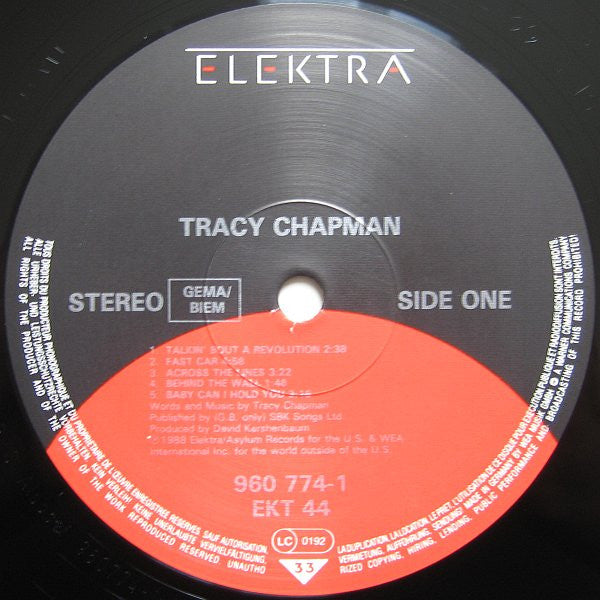 Tracy Chapman : Tracy Chapman (LP, Album, Glo)