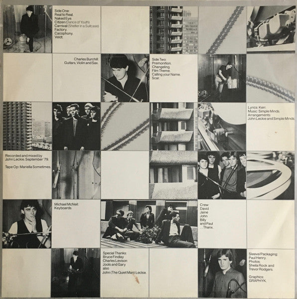 Simple Minds : Real To Real Cacophony (LP, Album)