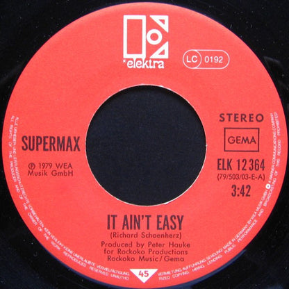 Supermax : It Ain't Easy / Push, Push (7", Single)