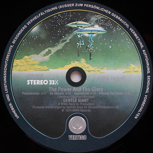Gentle Giant : The Power And The Glory (LP, Album)