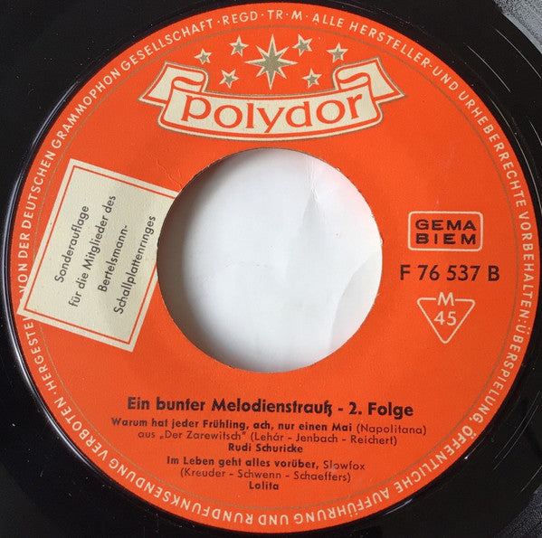 Various : Ein Bunter Melodienstrauß 2. Folge (7", EP, Club, S/Edition)