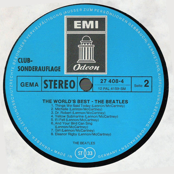 The Beatles : The World's Best (LP, Comp, Club, RE)