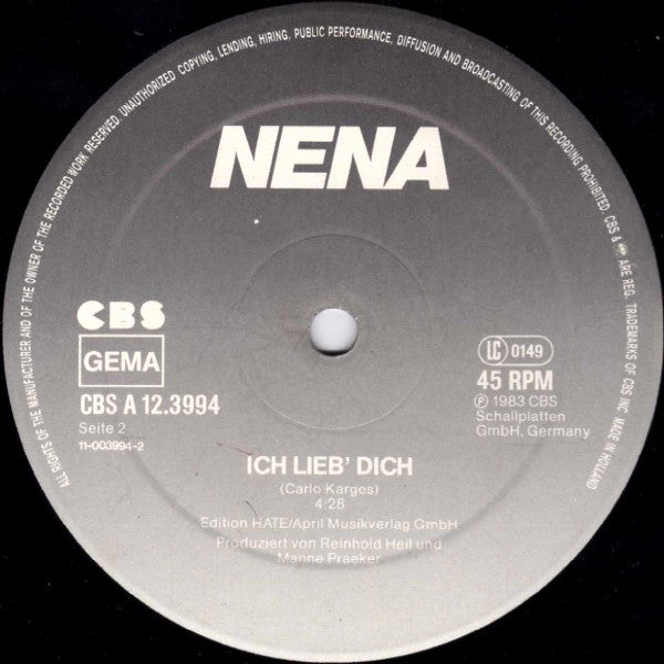 Nena : ? (Special Long Version) (12")