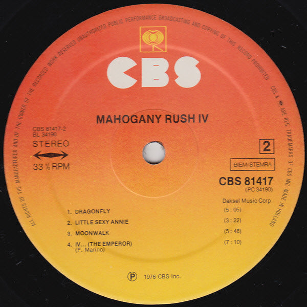 Mahogany Rush : Mahogany Rush IV (LP, Album, RP)