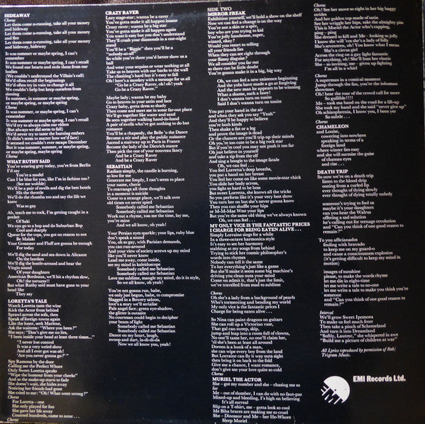 Cockney Rebel : The Human Menagerie (LP, Album, RP, Gat)