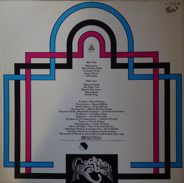 Cockney Rebel : The Human Menagerie (LP, Album, RP, Gat)