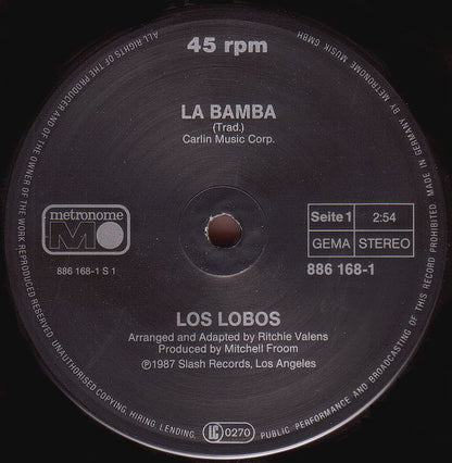 Los Lobos : La Bamba (12", Maxi)