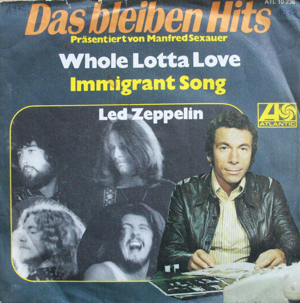 Led Zeppelin : Whole Lotta Love / Immigrant Song (7", Single, red)
