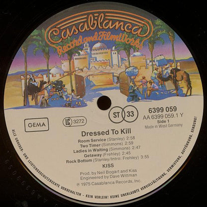 Kiss : Dressed To Kill (LP, Album, RE)