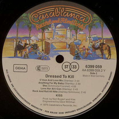 Kiss : Dressed To Kill (LP, Album, RE)